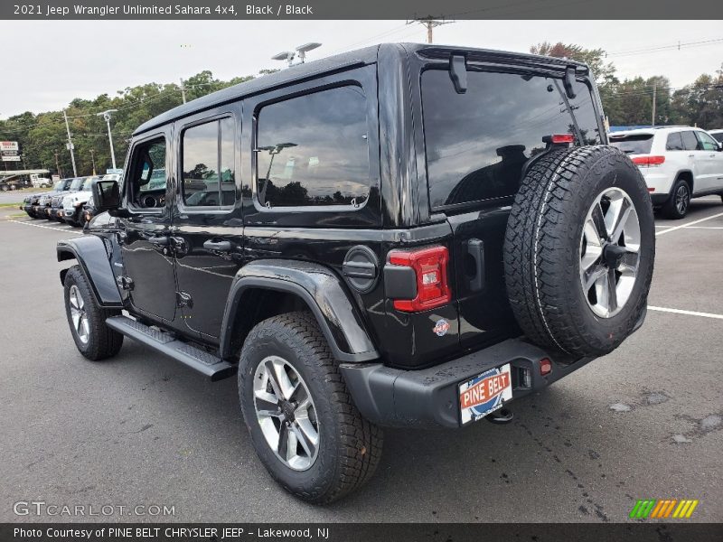 Black / Black 2021 Jeep Wrangler Unlimited Sahara 4x4