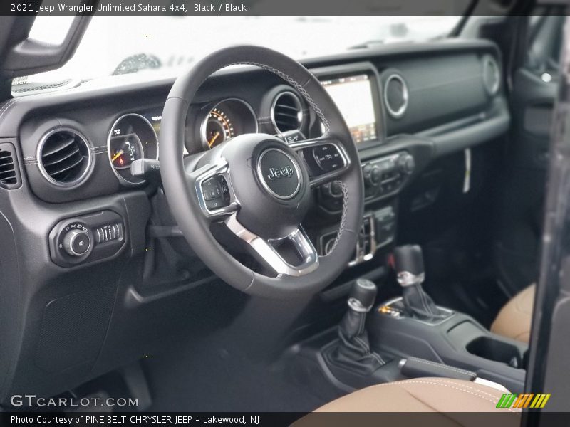 Black / Black 2021 Jeep Wrangler Unlimited Sahara 4x4