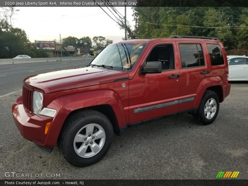 Inferno Red Crystal Pearl / Dark Slate Gray 2010 Jeep Liberty Sport 4x4