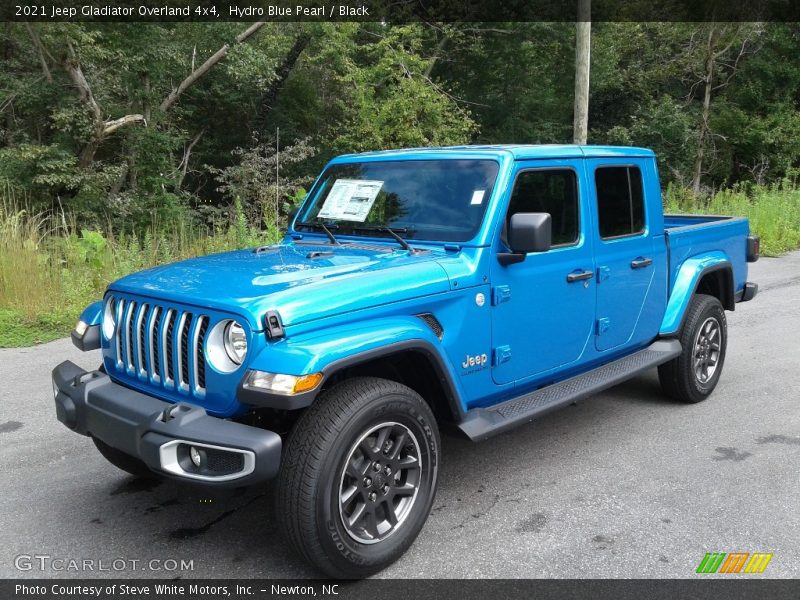 Hydro Blue Pearl / Black 2021 Jeep Gladiator Overland 4x4