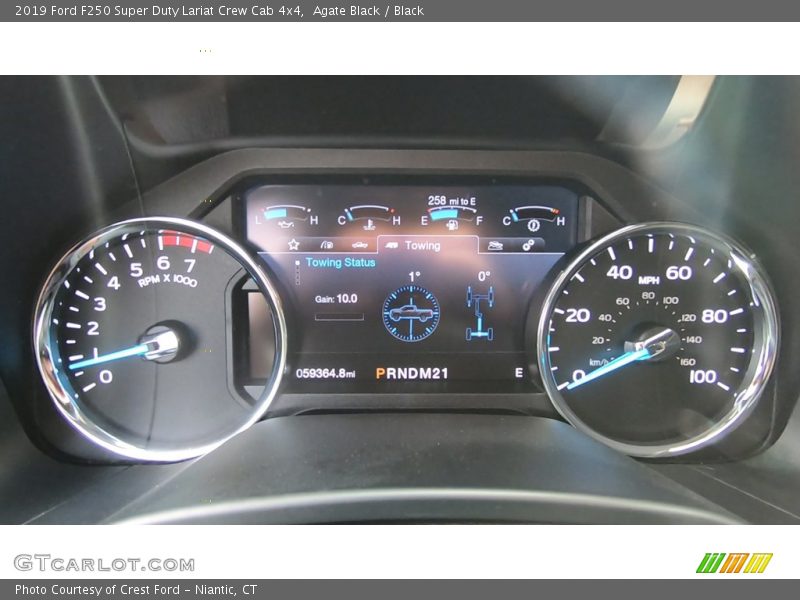 Agate Black / Black 2019 Ford F250 Super Duty Lariat Crew Cab 4x4