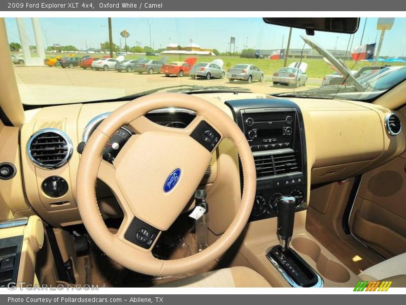 Oxford White / Camel 2009 Ford Explorer XLT 4x4