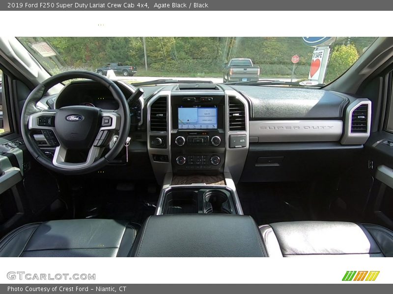 Agate Black / Black 2019 Ford F250 Super Duty Lariat Crew Cab 4x4