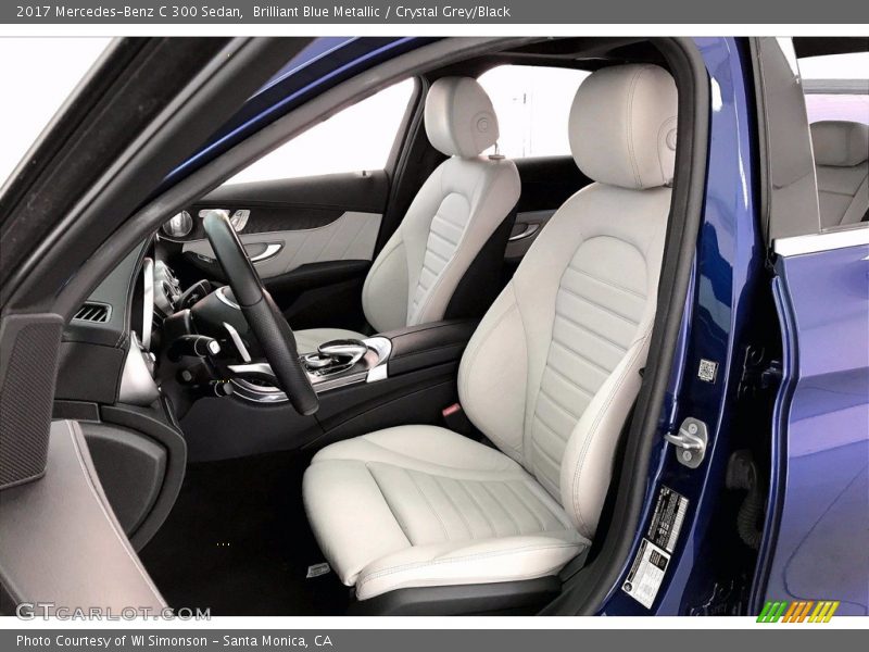 Brilliant Blue Metallic / Crystal Grey/Black 2017 Mercedes-Benz C 300 Sedan