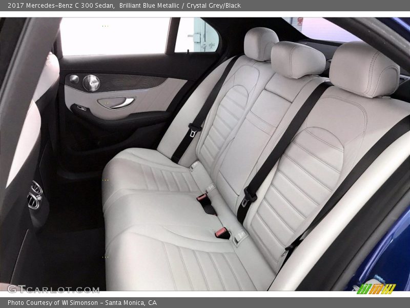 Brilliant Blue Metallic / Crystal Grey/Black 2017 Mercedes-Benz C 300 Sedan