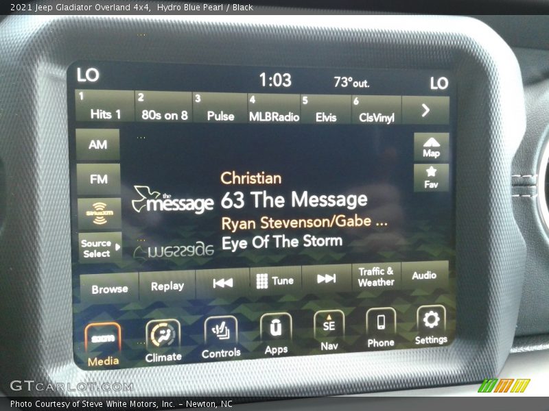 Hydro Blue Pearl / Black 2021 Jeep Gladiator Overland 4x4