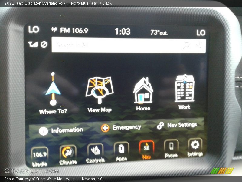 Hydro Blue Pearl / Black 2021 Jeep Gladiator Overland 4x4