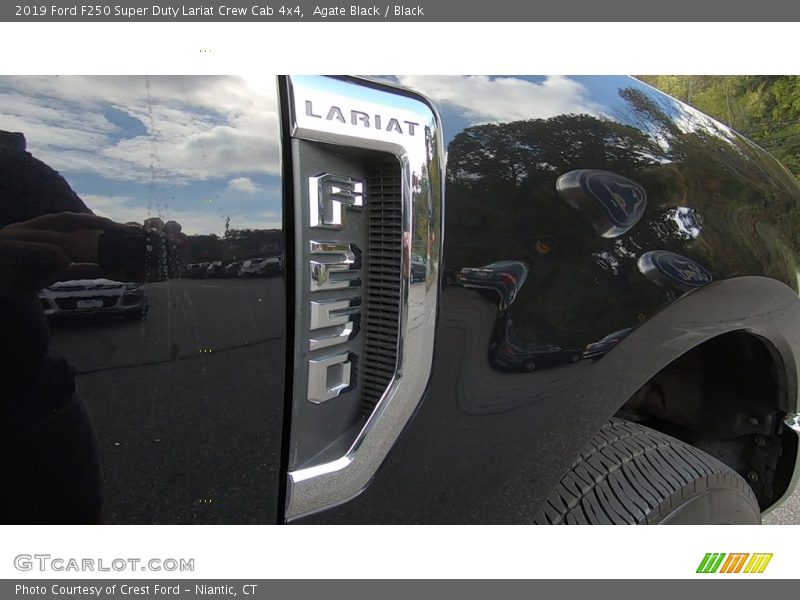 Agate Black / Black 2019 Ford F250 Super Duty Lariat Crew Cab 4x4