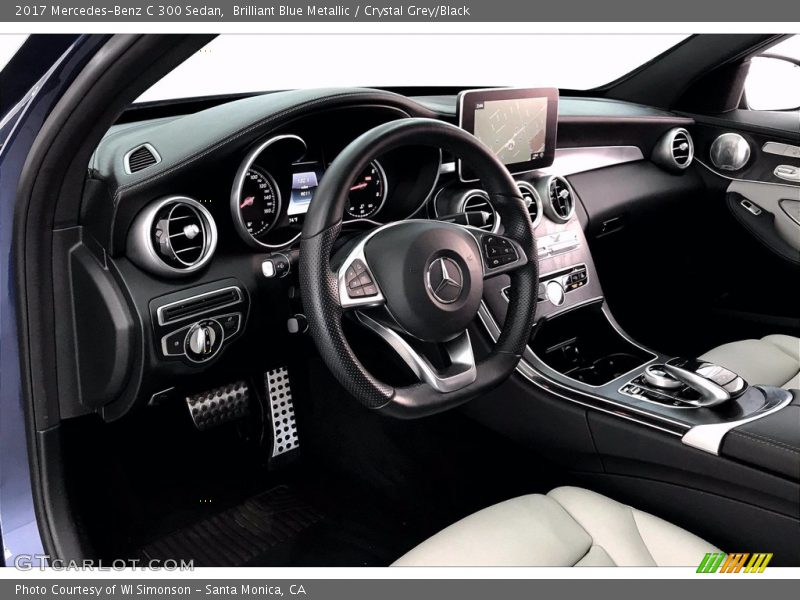 Brilliant Blue Metallic / Crystal Grey/Black 2017 Mercedes-Benz C 300 Sedan