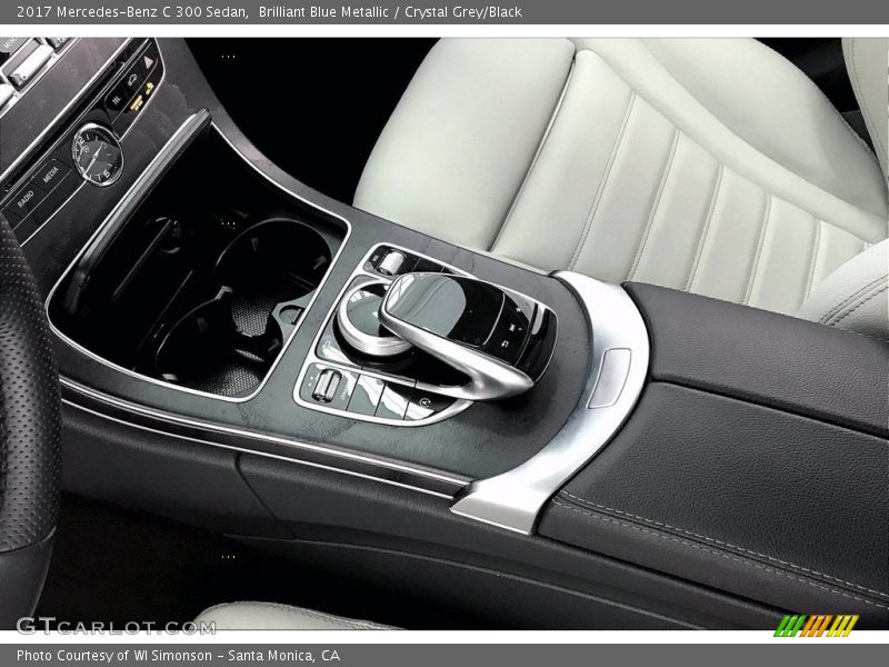 Brilliant Blue Metallic / Crystal Grey/Black 2017 Mercedes-Benz C 300 Sedan