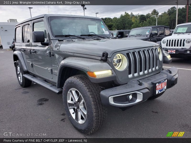 Sting-Gray / Black 2021 Jeep Wrangler Unlimited Sahara 4x4