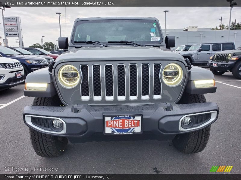 Sting-Gray / Black 2021 Jeep Wrangler Unlimited Sahara 4x4
