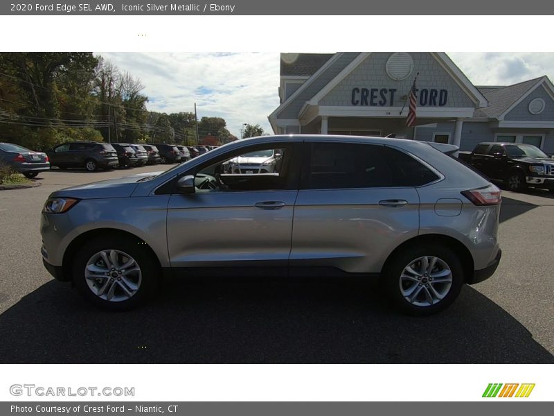 Iconic Silver Metallic / Ebony 2020 Ford Edge SEL AWD