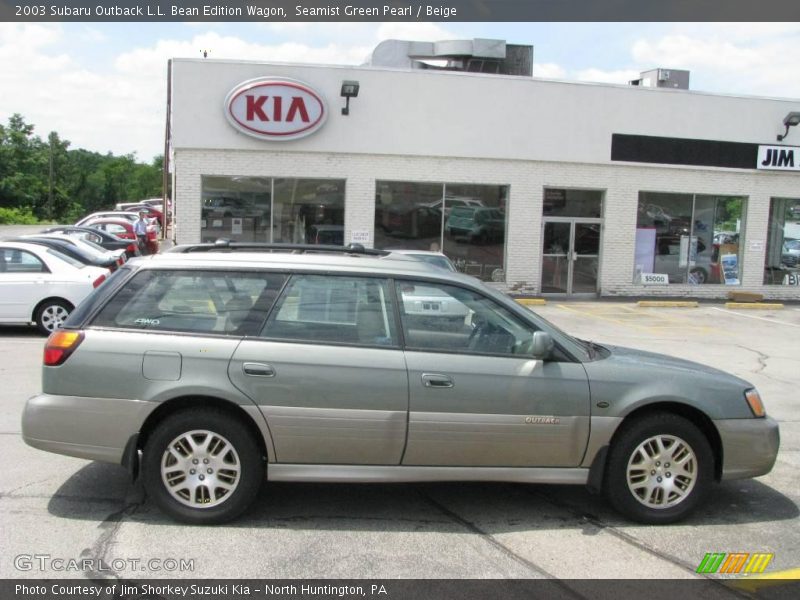 Seamist Green Pearl / Beige 2003 Subaru Outback L.L. Bean Edition Wagon