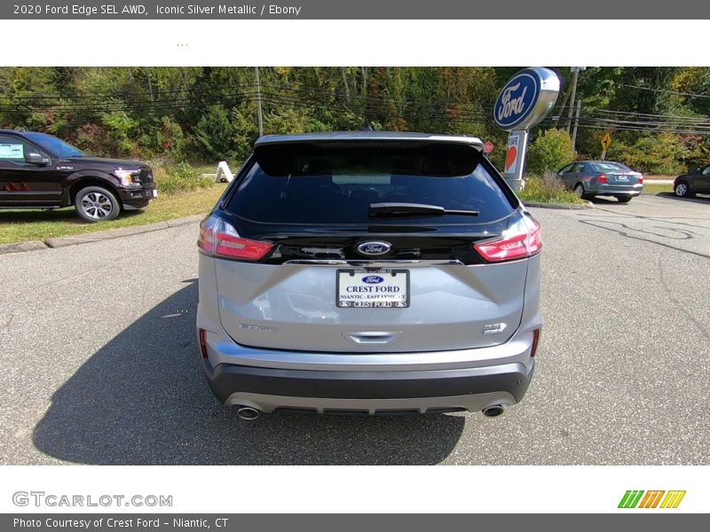Iconic Silver Metallic / Ebony 2020 Ford Edge SEL AWD