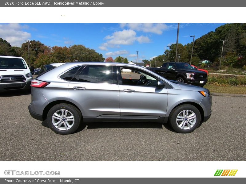 Iconic Silver Metallic / Ebony 2020 Ford Edge SEL AWD
