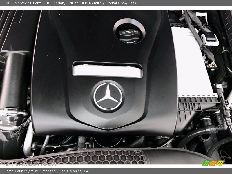 Brilliant Blue Metallic / Crystal Grey/Black 2017 Mercedes-Benz C 300 Sedan