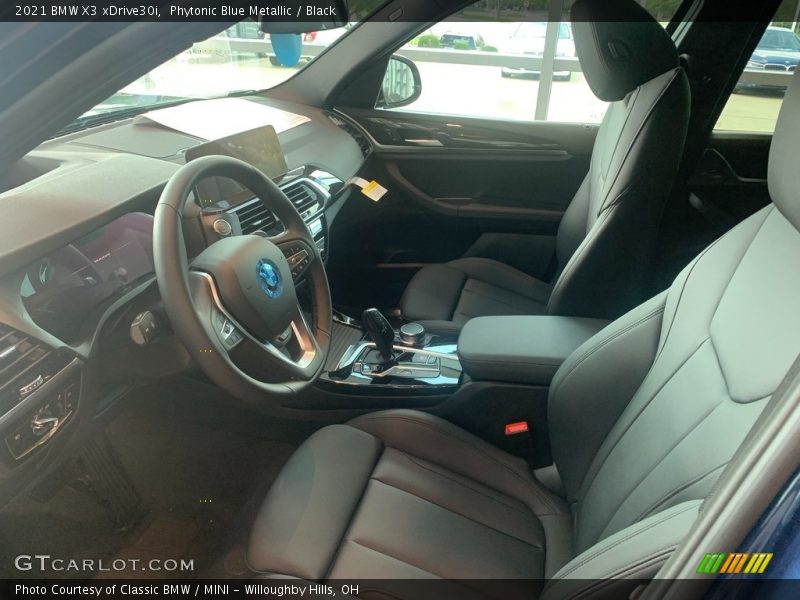 Phytonic Blue Metallic / Black 2021 BMW X3 xDrive30i