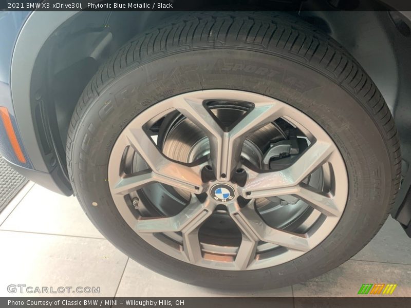 Phytonic Blue Metallic / Black 2021 BMW X3 xDrive30i