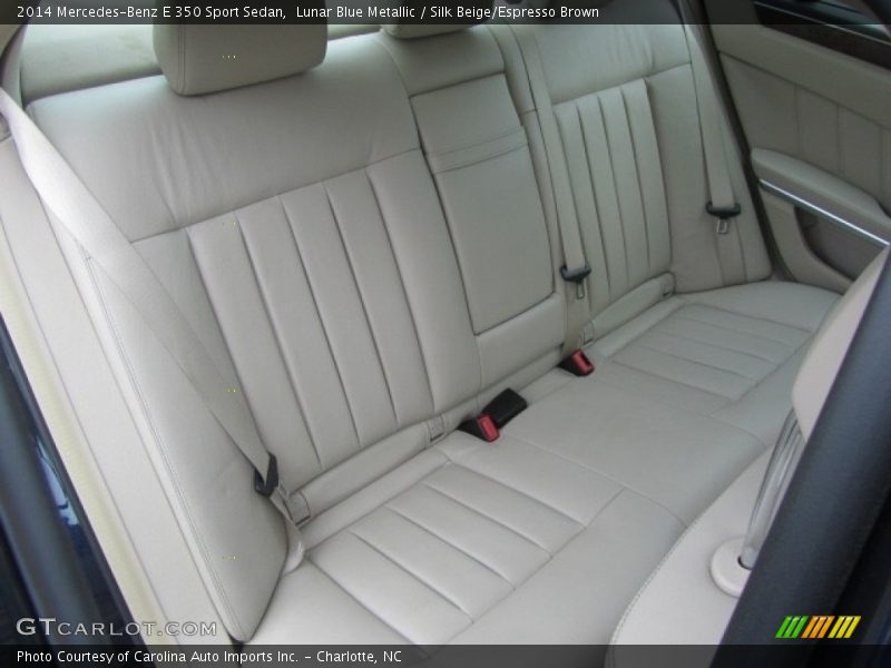Lunar Blue Metallic / Silk Beige/Espresso Brown 2014 Mercedes-Benz E 350 Sport Sedan