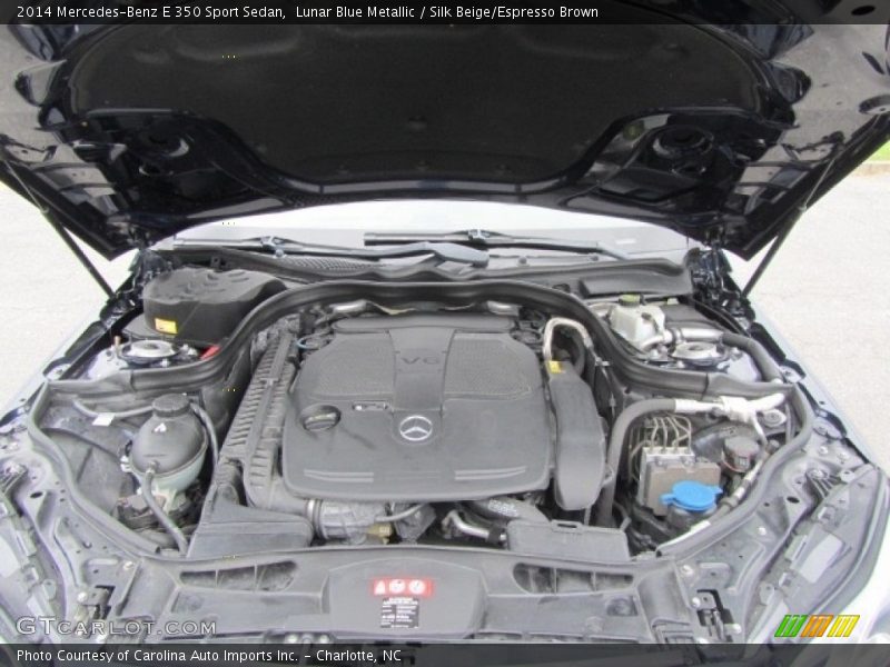 Lunar Blue Metallic / Silk Beige/Espresso Brown 2014 Mercedes-Benz E 350 Sport Sedan