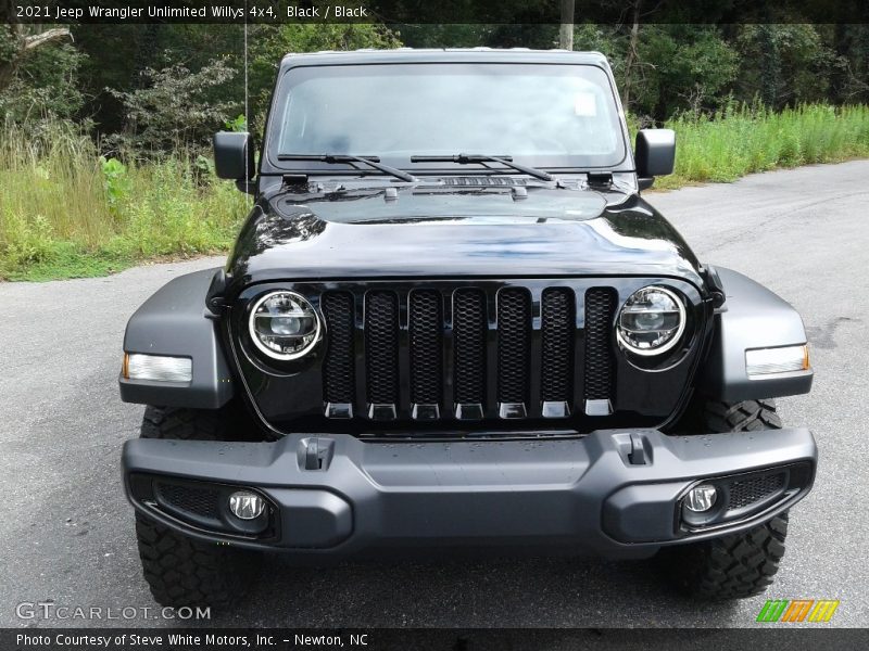 Black / Black 2021 Jeep Wrangler Unlimited Willys 4x4