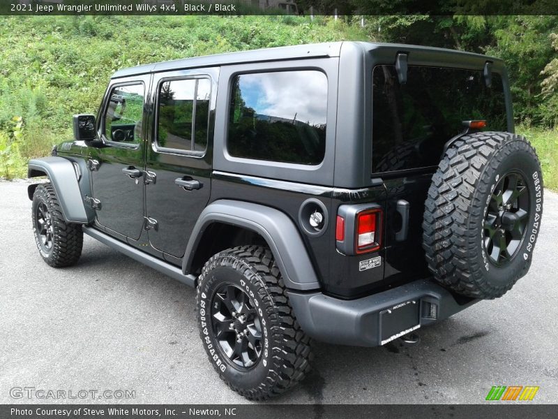 Black / Black 2021 Jeep Wrangler Unlimited Willys 4x4