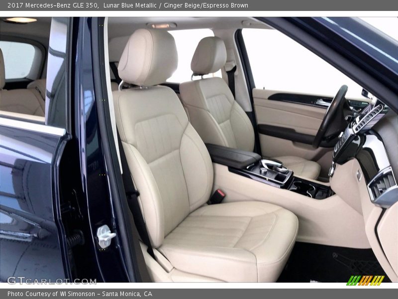 Lunar Blue Metallic / Ginger Beige/Espresso Brown 2017 Mercedes-Benz GLE 350