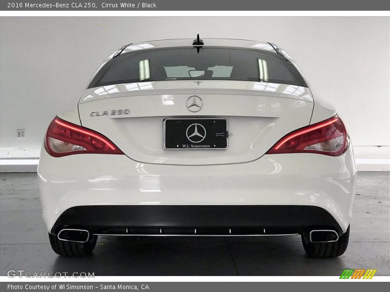 Cirrus White / Black 2016 Mercedes-Benz CLA 250