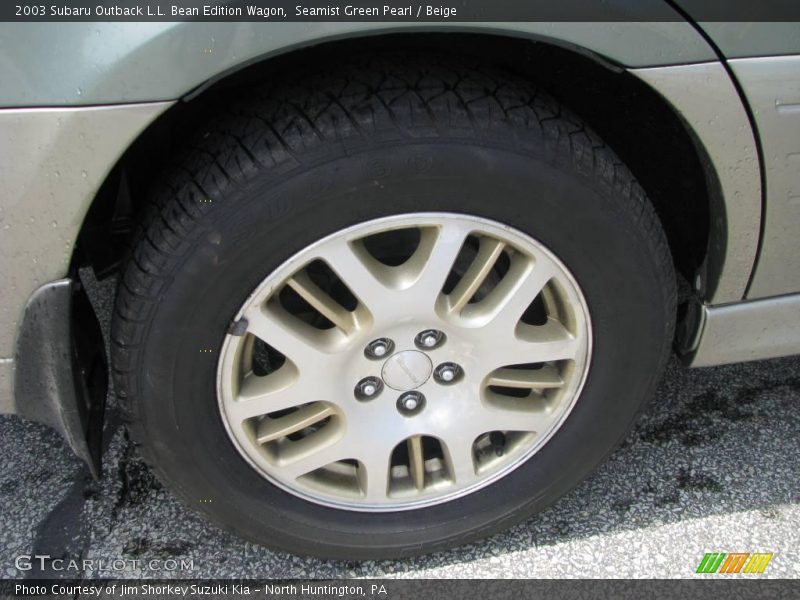 Seamist Green Pearl / Beige 2003 Subaru Outback L.L. Bean Edition Wagon