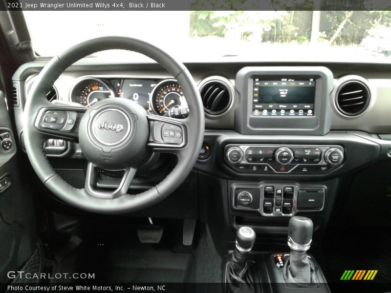 Dashboard of 2021 Wrangler Unlimited Willys 4x4