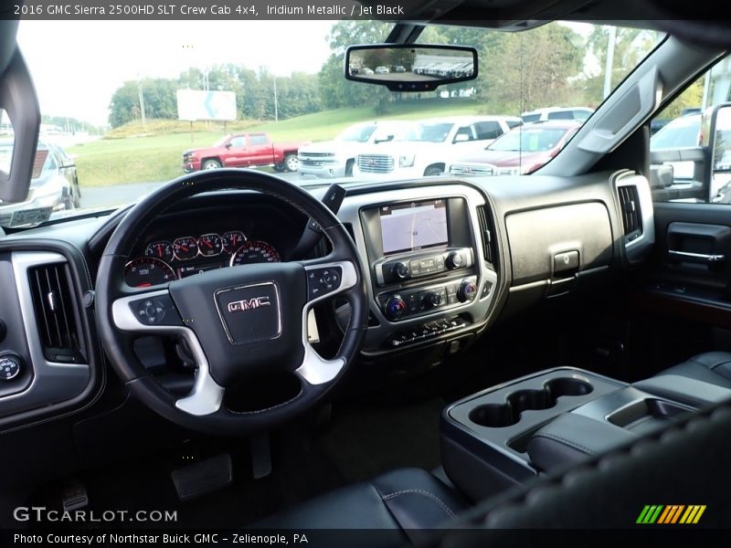Iridium Metallic / Jet Black 2016 GMC Sierra 2500HD SLT Crew Cab 4x4