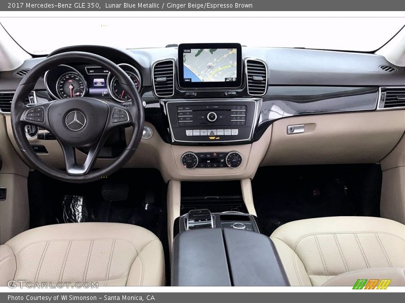 Lunar Blue Metallic / Ginger Beige/Espresso Brown 2017 Mercedes-Benz GLE 350