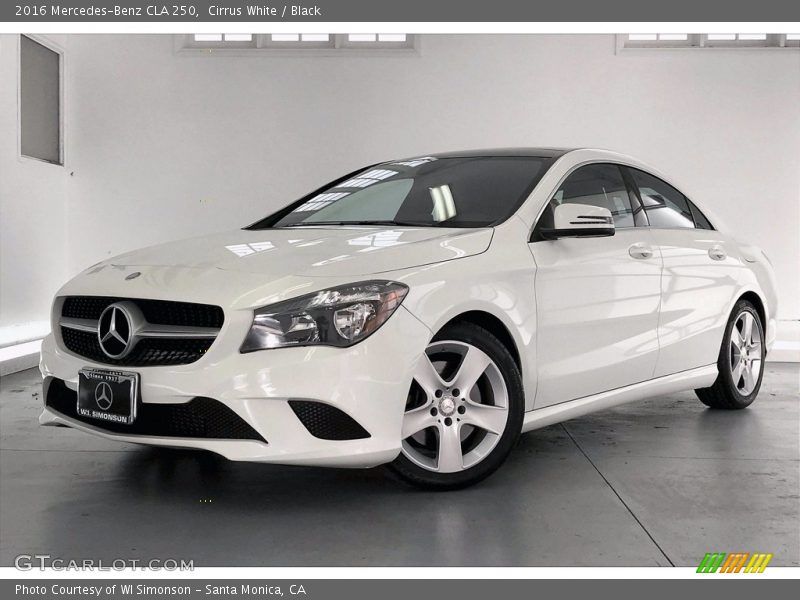 Cirrus White / Black 2016 Mercedes-Benz CLA 250