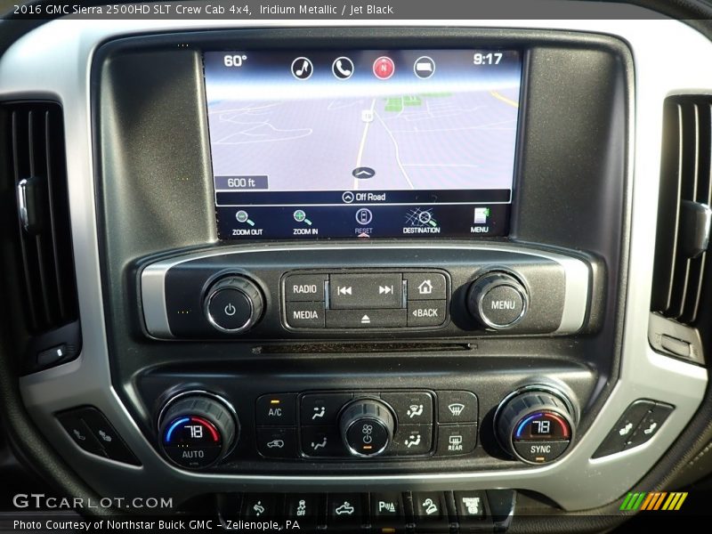Controls of 2016 Sierra 2500HD SLT Crew Cab 4x4