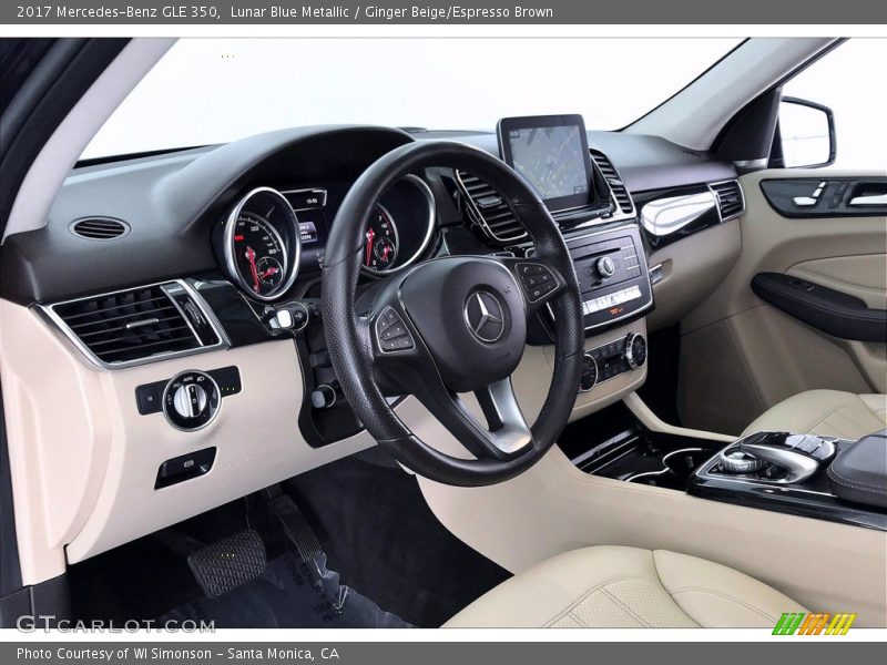Lunar Blue Metallic / Ginger Beige/Espresso Brown 2017 Mercedes-Benz GLE 350