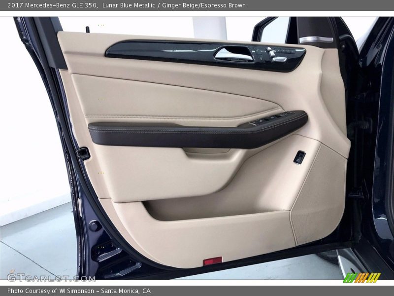 Lunar Blue Metallic / Ginger Beige/Espresso Brown 2017 Mercedes-Benz GLE 350