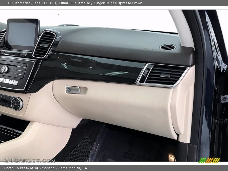 Lunar Blue Metallic / Ginger Beige/Espresso Brown 2017 Mercedes-Benz GLE 350