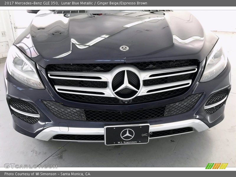 Lunar Blue Metallic / Ginger Beige/Espresso Brown 2017 Mercedes-Benz GLE 350