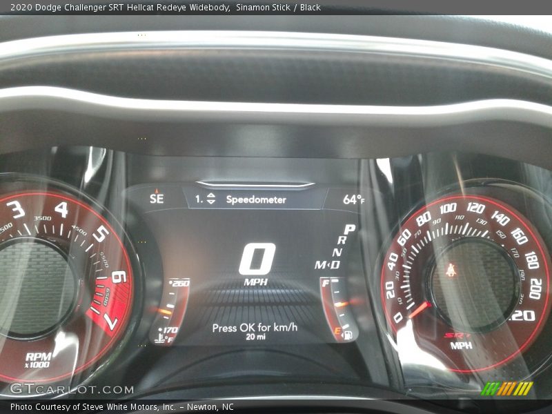  2020 Challenger SRT Hellcat Redeye Widebody SRT Hellcat Redeye Widebody Gauges