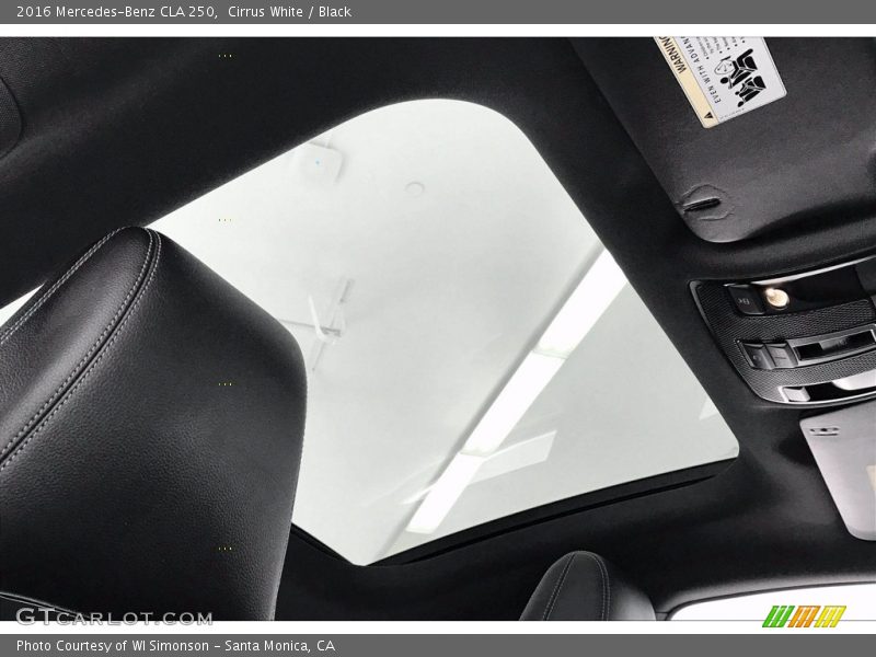 Cirrus White / Black 2016 Mercedes-Benz CLA 250
