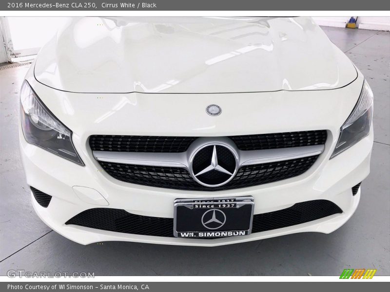 Cirrus White / Black 2016 Mercedes-Benz CLA 250
