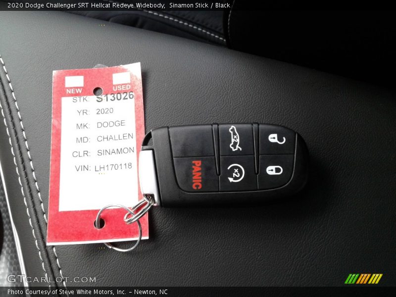 Sinamon Stick / Black 2020 Dodge Challenger SRT Hellcat Redeye Widebody