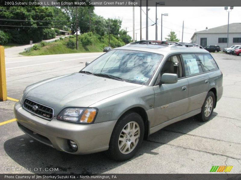 Seamist Green Pearl / Beige 2003 Subaru Outback L.L. Bean Edition Wagon