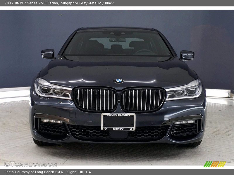 Singapore Gray Metallic / Black 2017 BMW 7 Series 750i Sedan