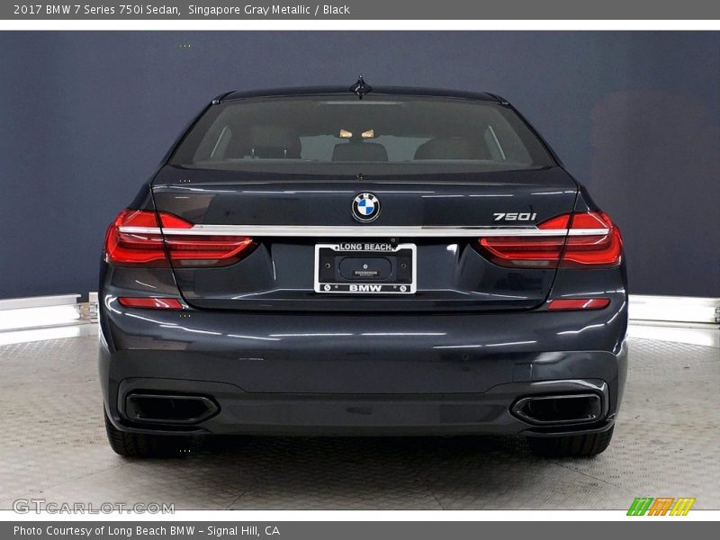 Singapore Gray Metallic / Black 2017 BMW 7 Series 750i Sedan