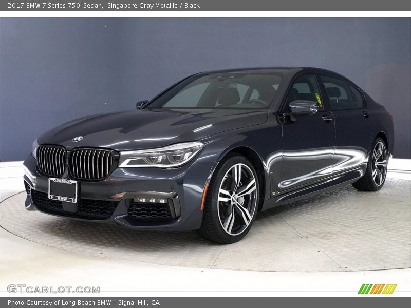 Singapore Gray Metallic / Black 2017 BMW 7 Series 750i Sedan