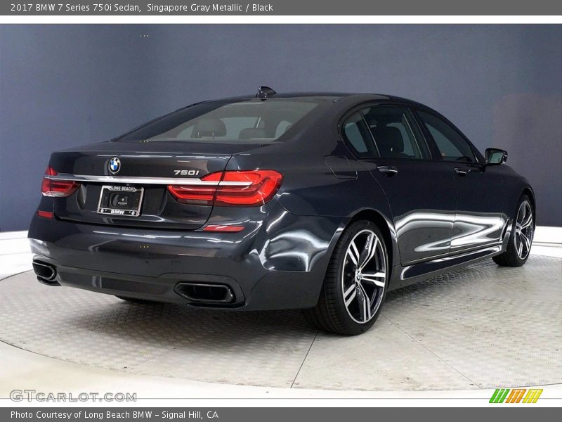 Singapore Gray Metallic / Black 2017 BMW 7 Series 750i Sedan