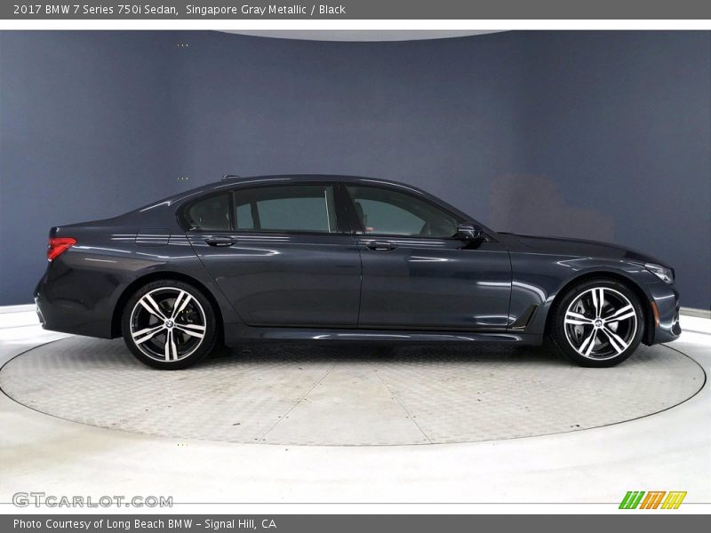 Singapore Gray Metallic / Black 2017 BMW 7 Series 750i Sedan