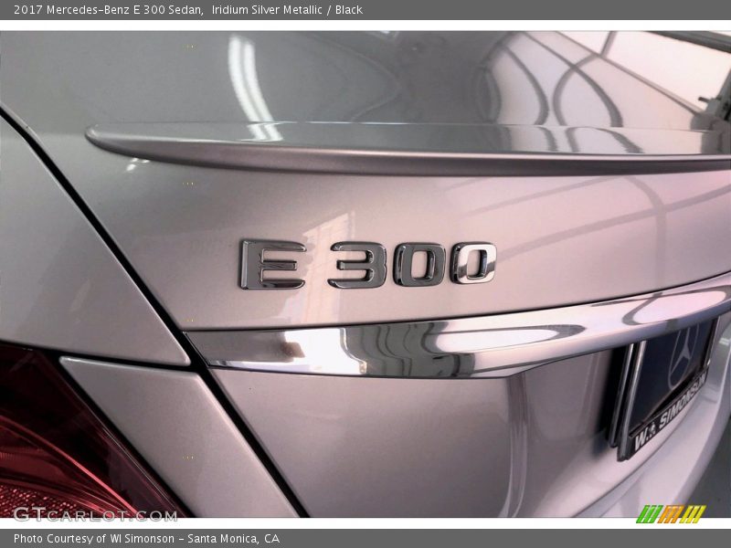 Iridium Silver Metallic / Black 2017 Mercedes-Benz E 300 Sedan